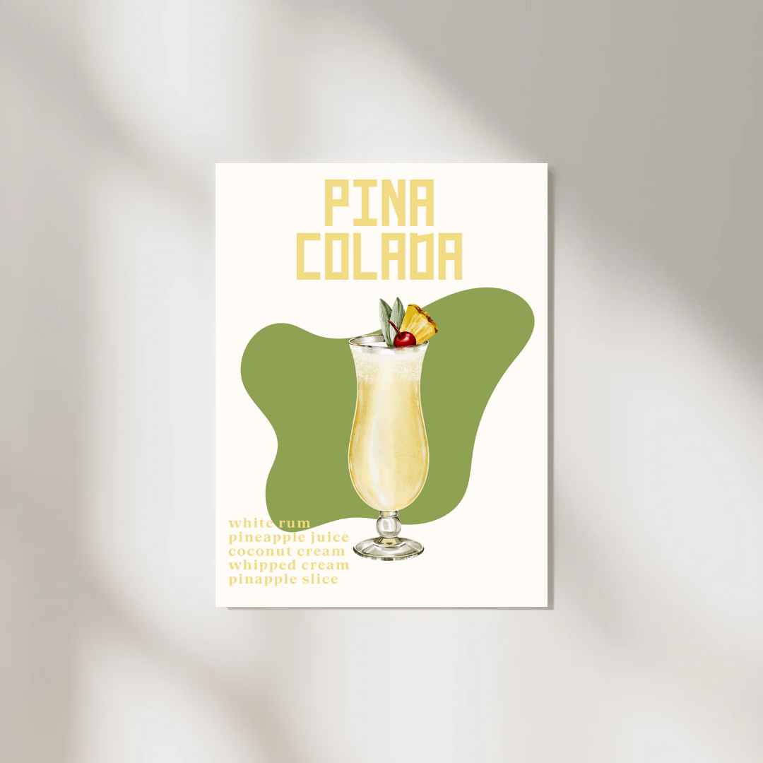 Pina colada A4 print