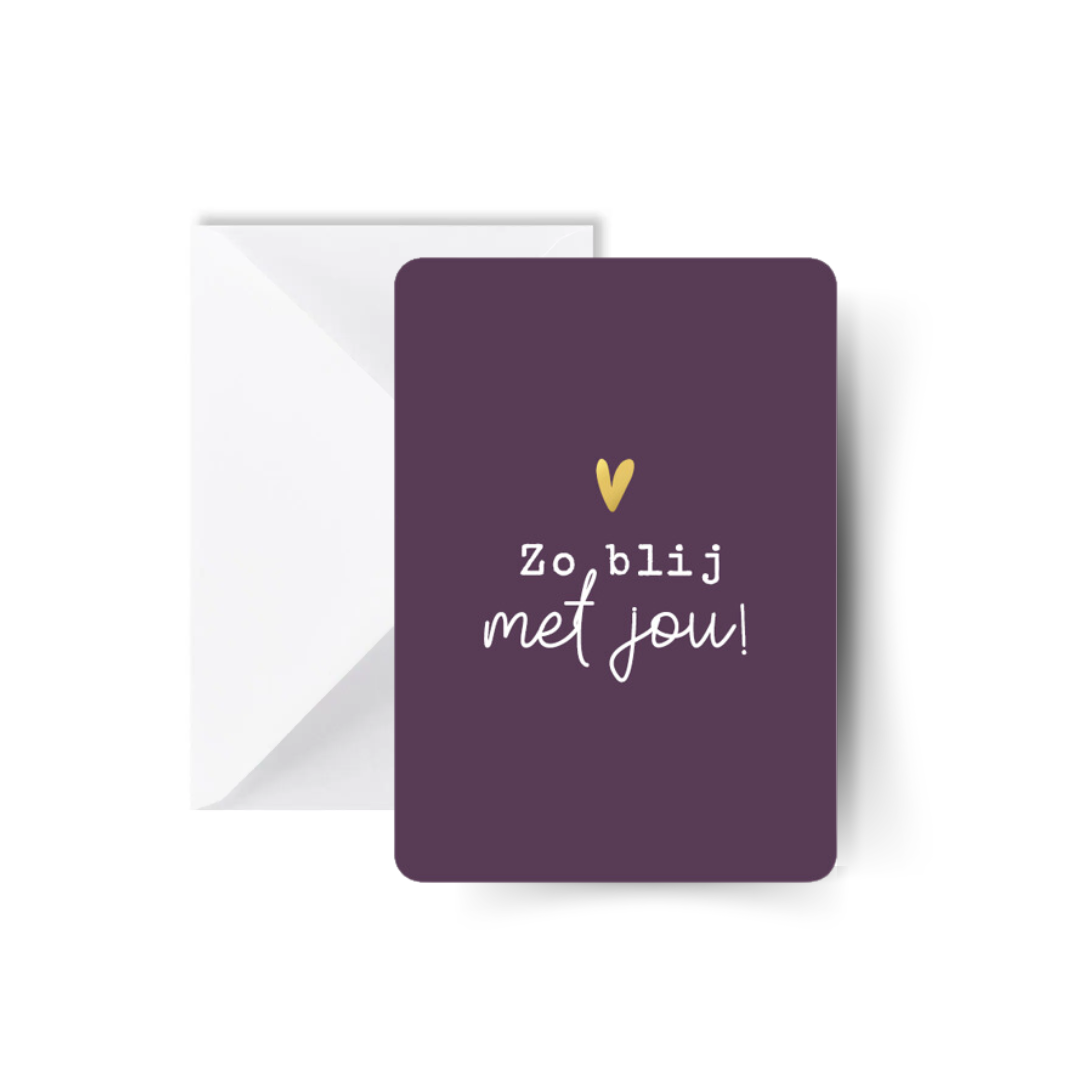 Zo blij met jou! Kaart