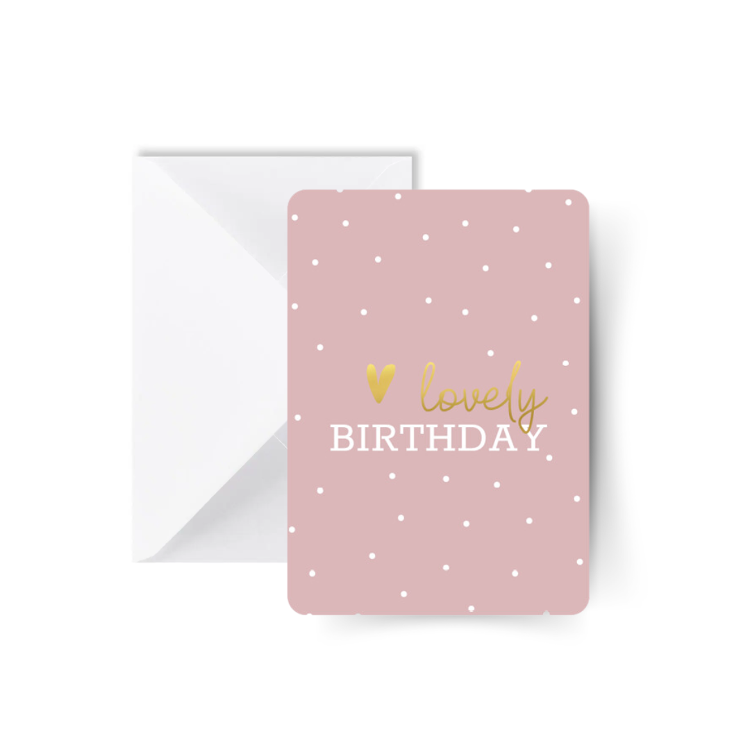 Lovely birthday kaart