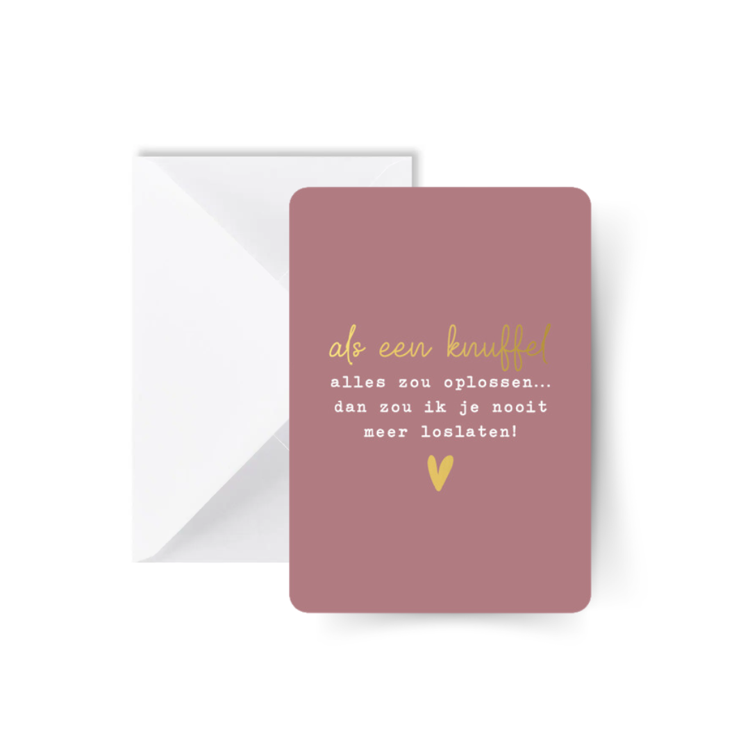 Als een knuffel… kaart