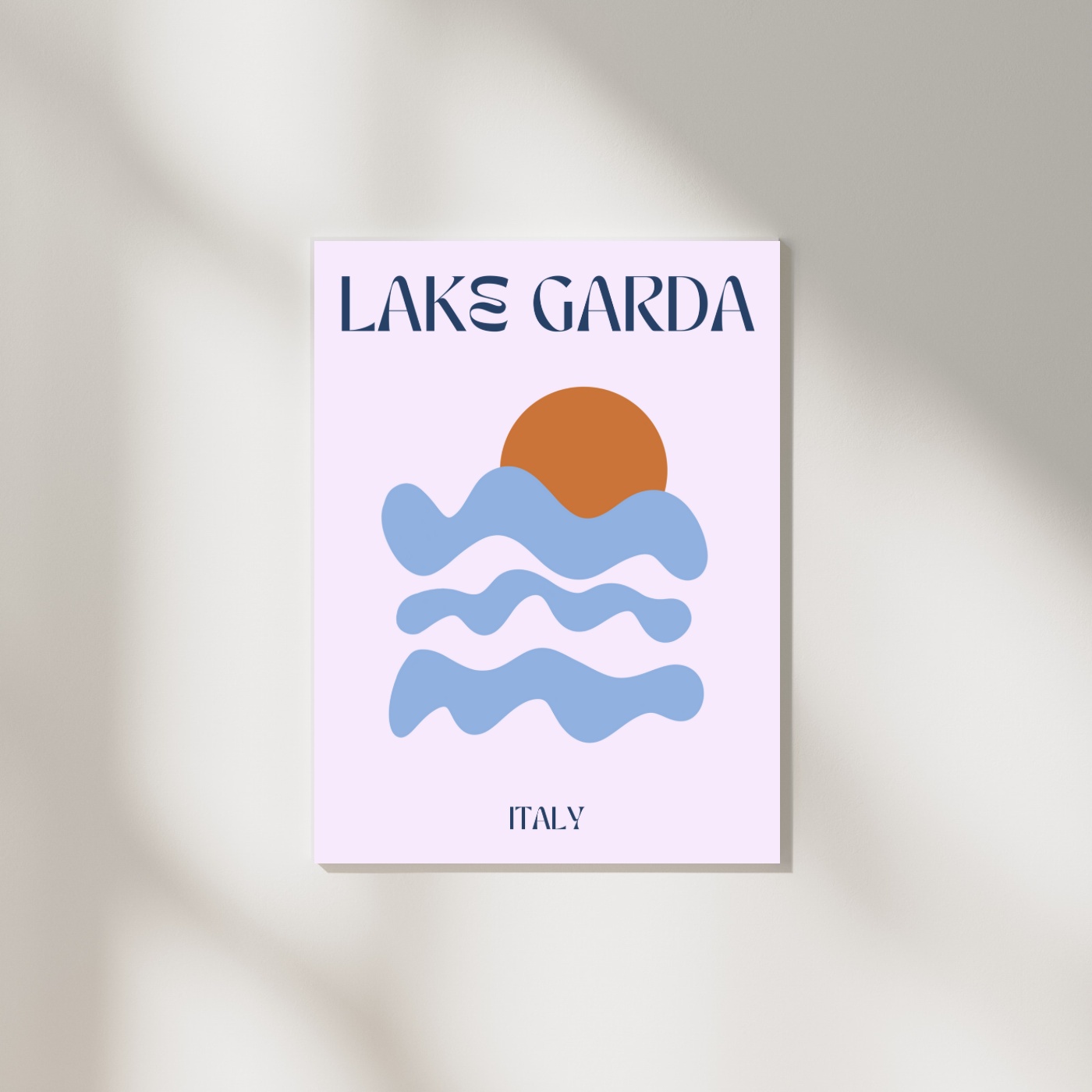 Lake gardia A4 print