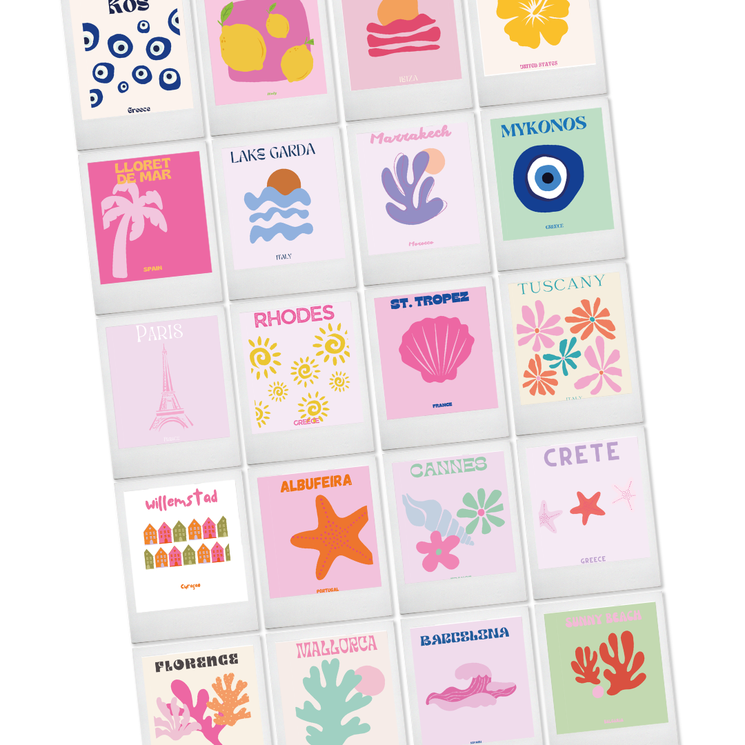 Vacation Polaroid Collage