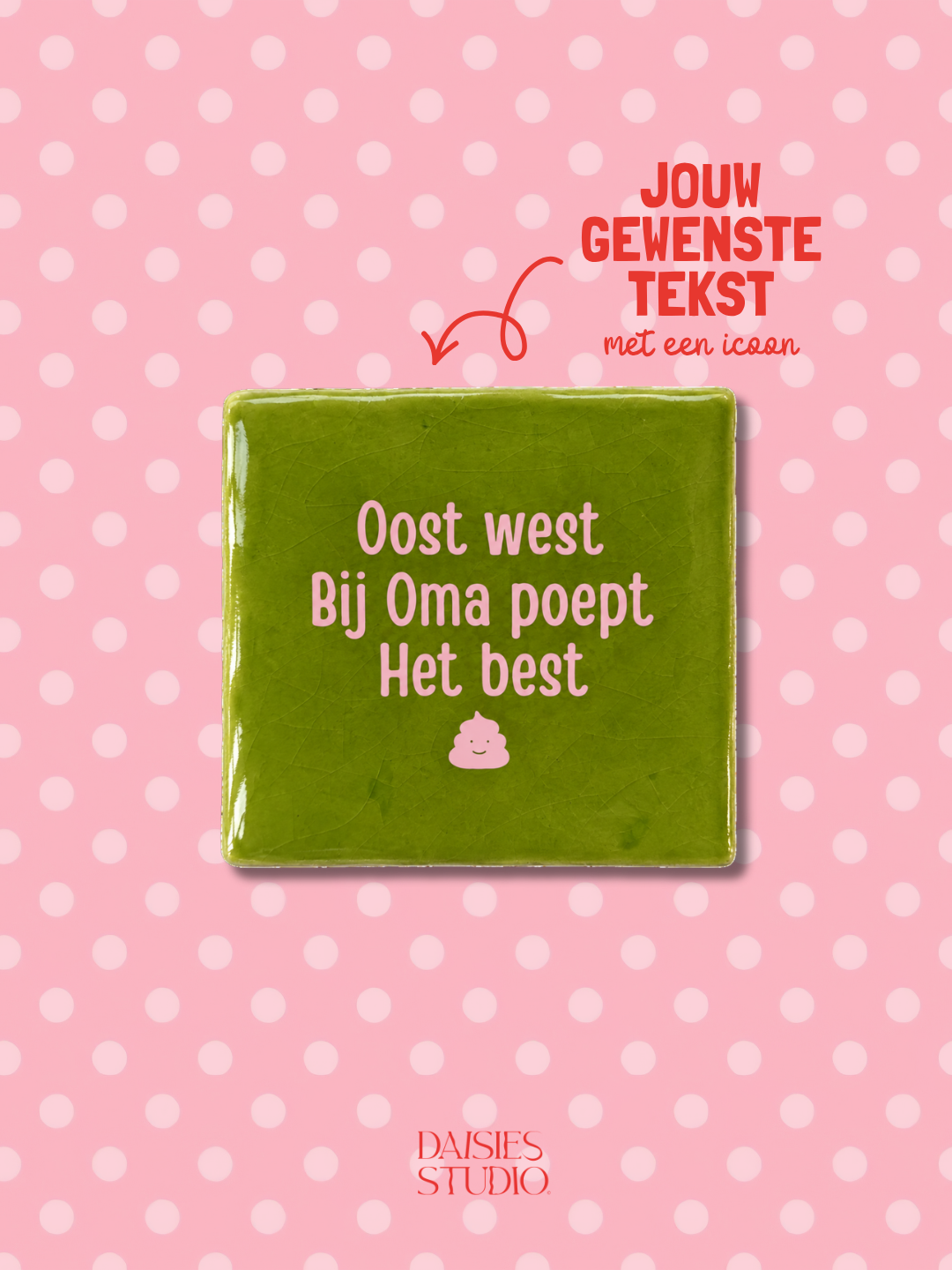 Gepersonaliseerd Tegeltje met Tekst & Icoon