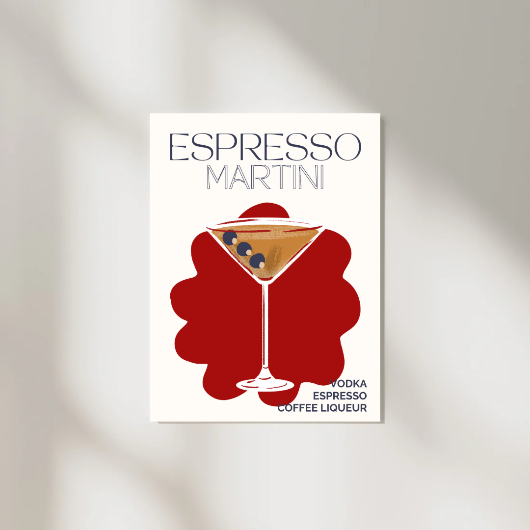 Espresso Martini A4 Print