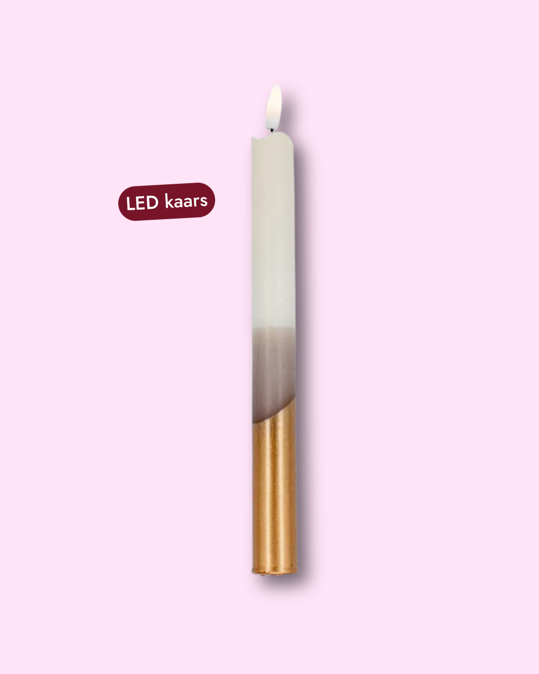 LED-kaars Cacao Pearl