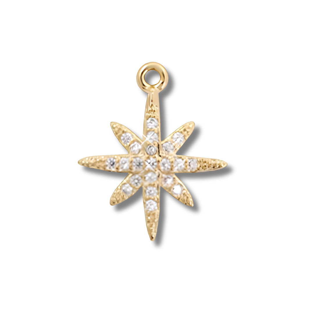 Stardust Compass Charm