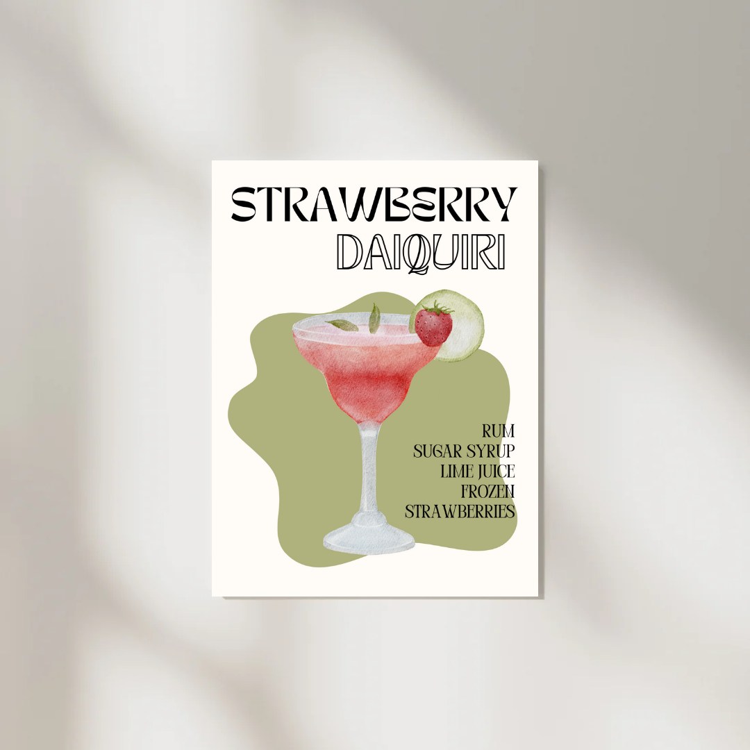 Strawberry Daiquiri A4 Print