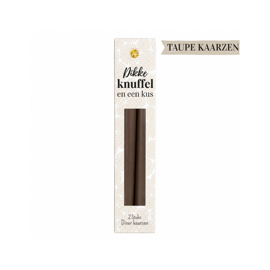 Dikke knuffel en een kus - Diner kaarsen