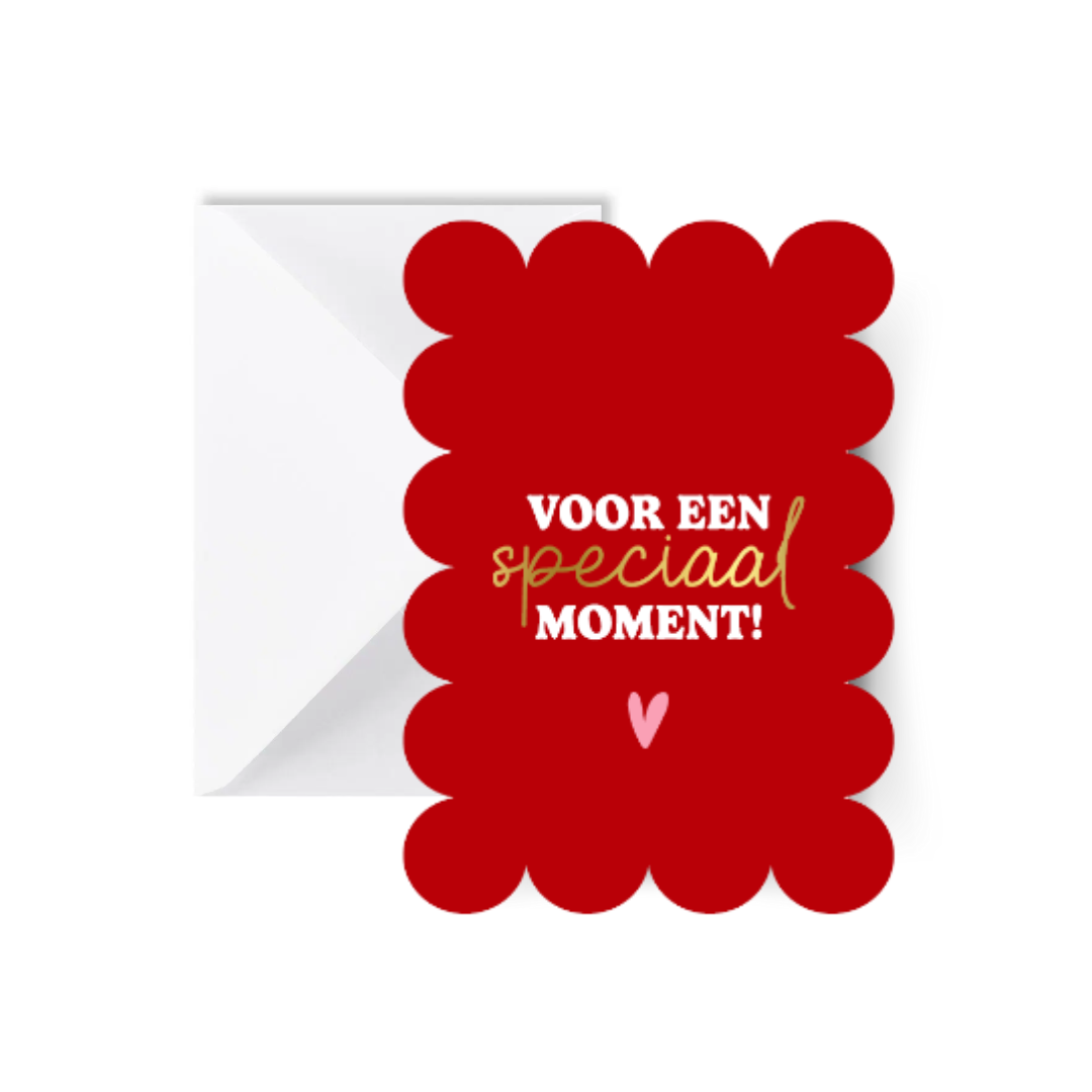 Voor een Speciaal Moment! Bubble Kaart met Envelop