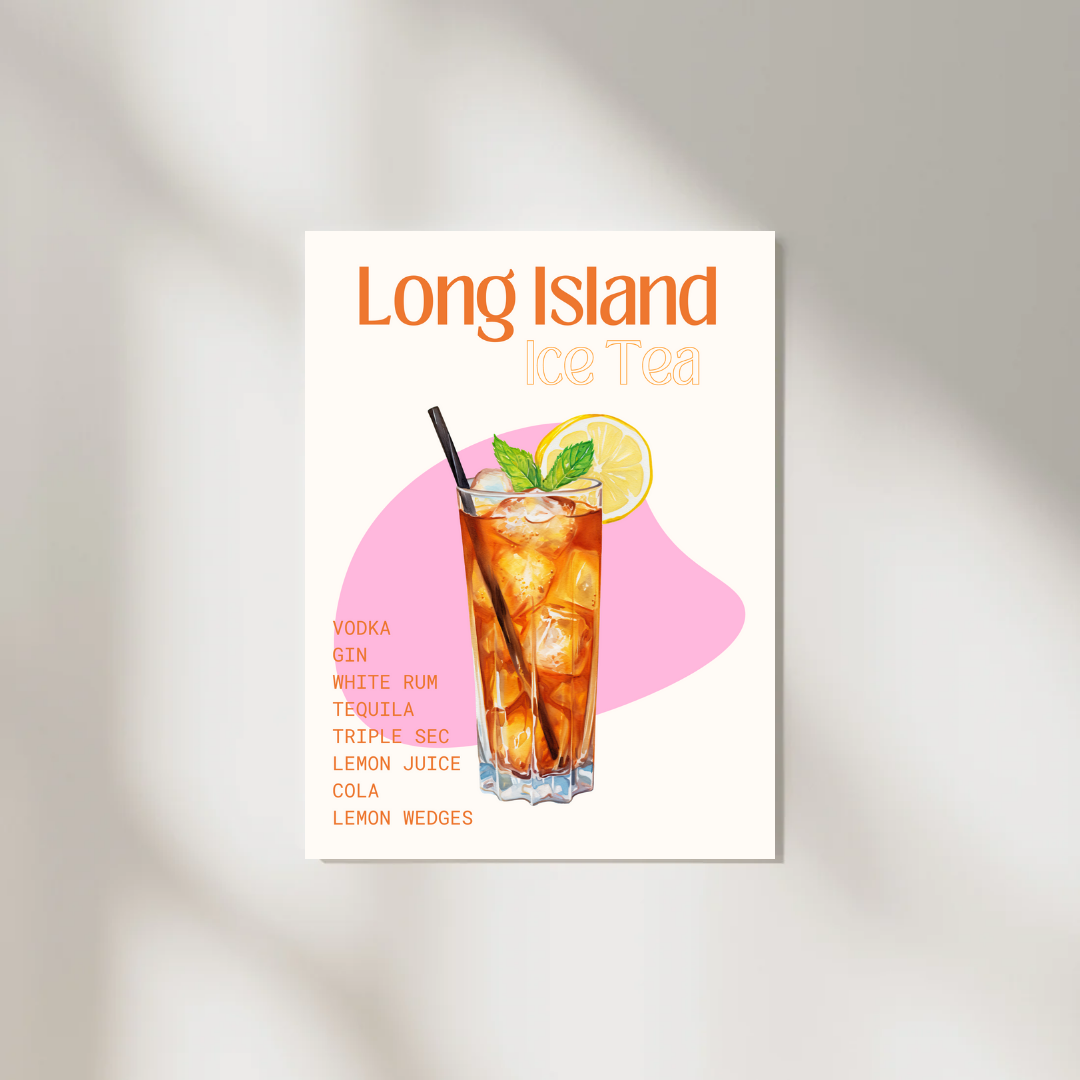 Long Island Iced Tea A4 Print