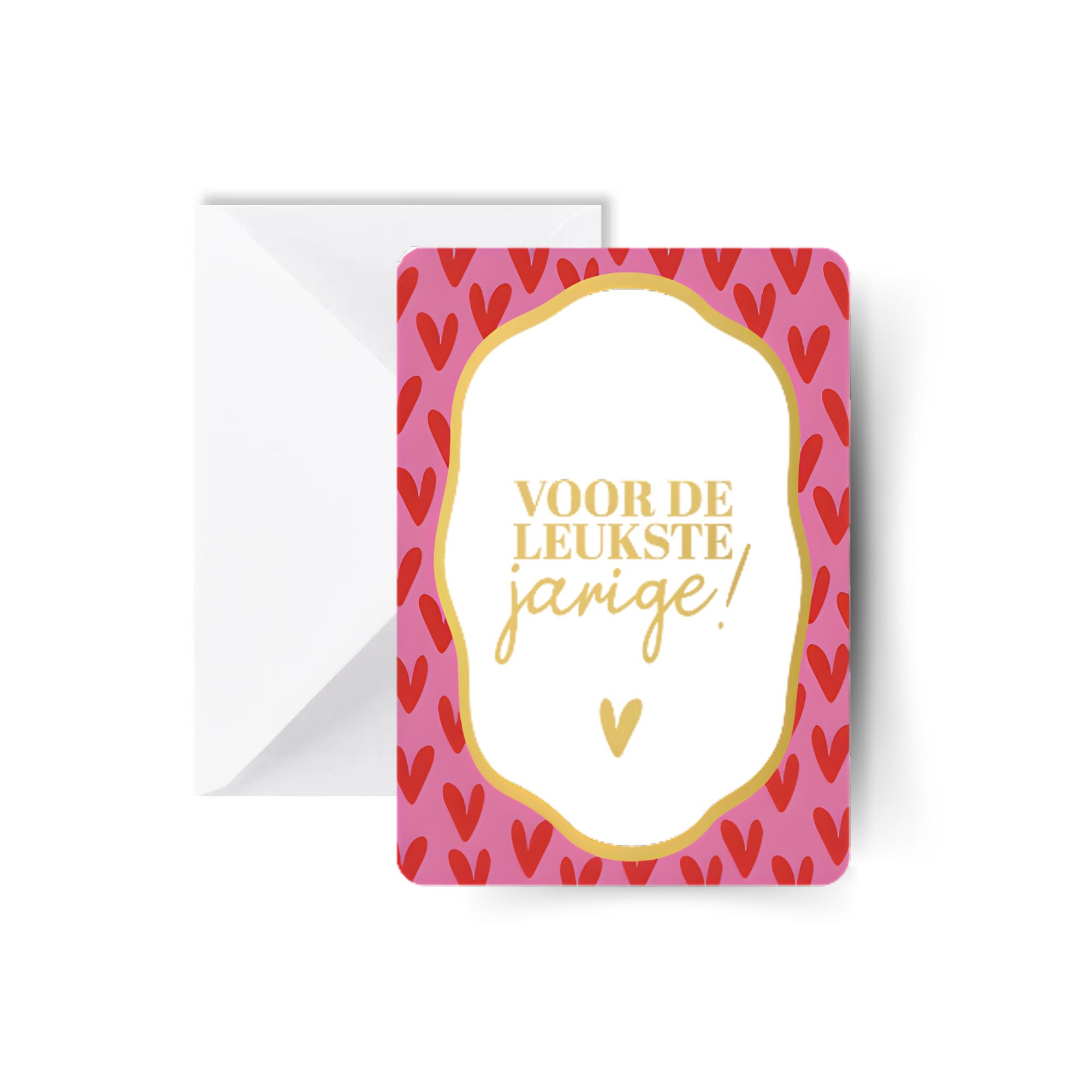 Voor de Leukste Jarige! Kaart met Envelop