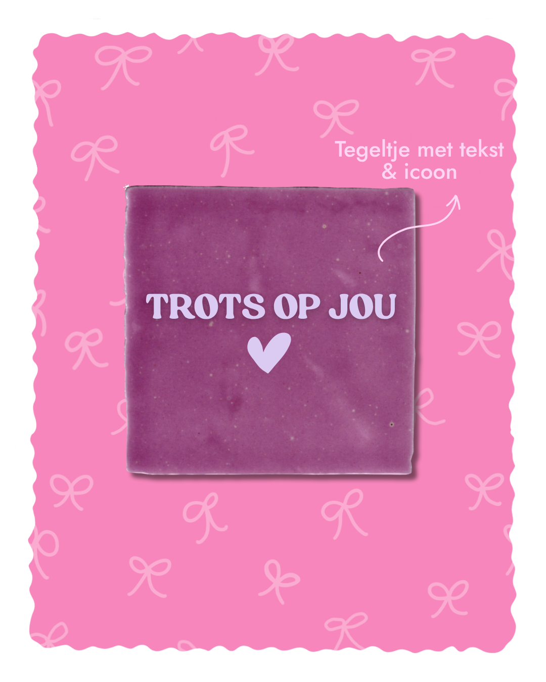 Personaliseer je eigen tegeltje - met tekst & icoon