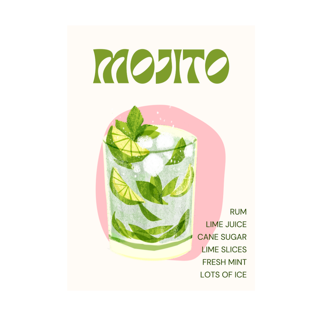 Mojito A4 print