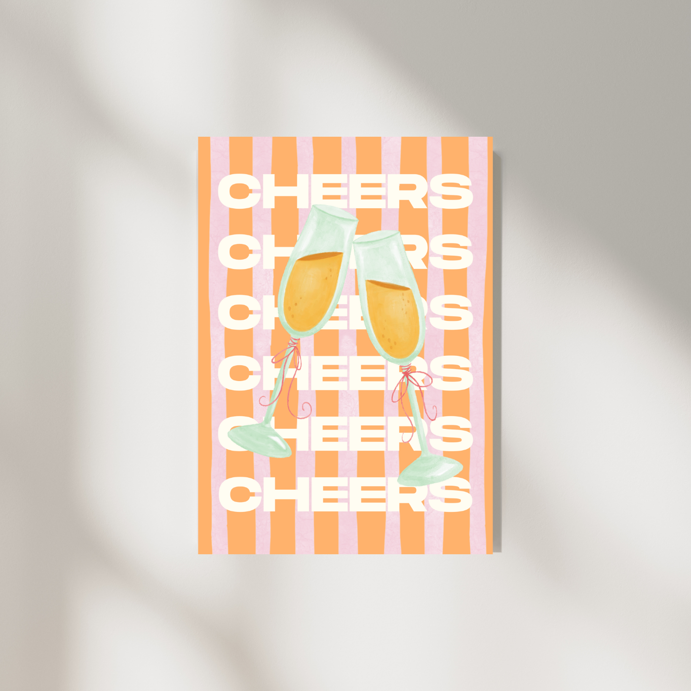 Cheers A4 print