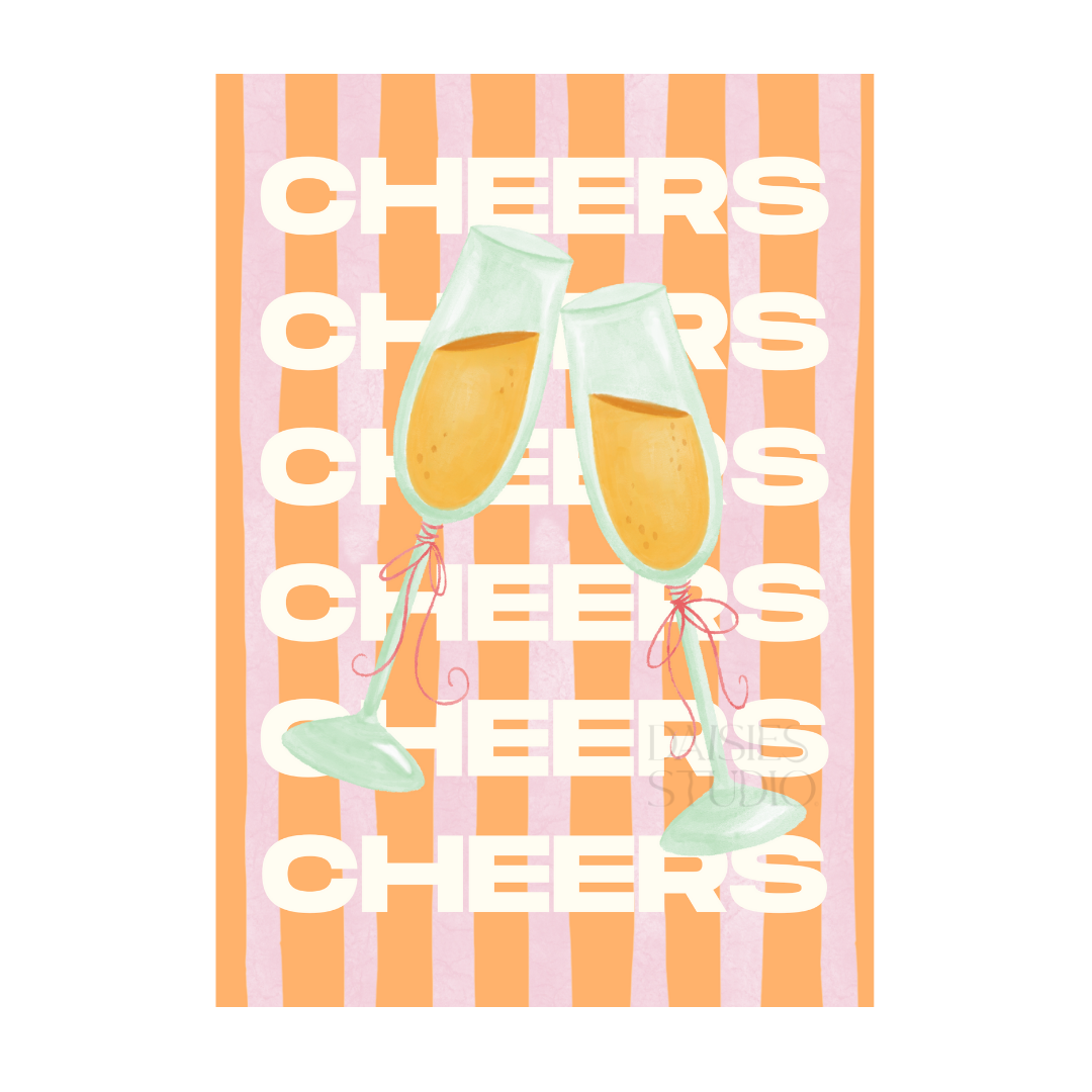 Cheers A4 print
