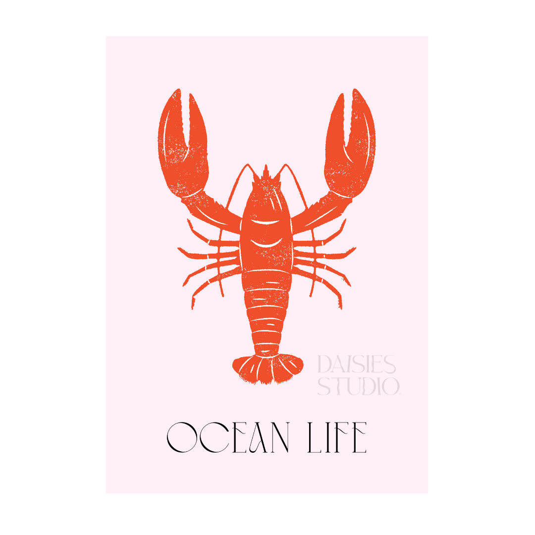 Ocean life A4 print