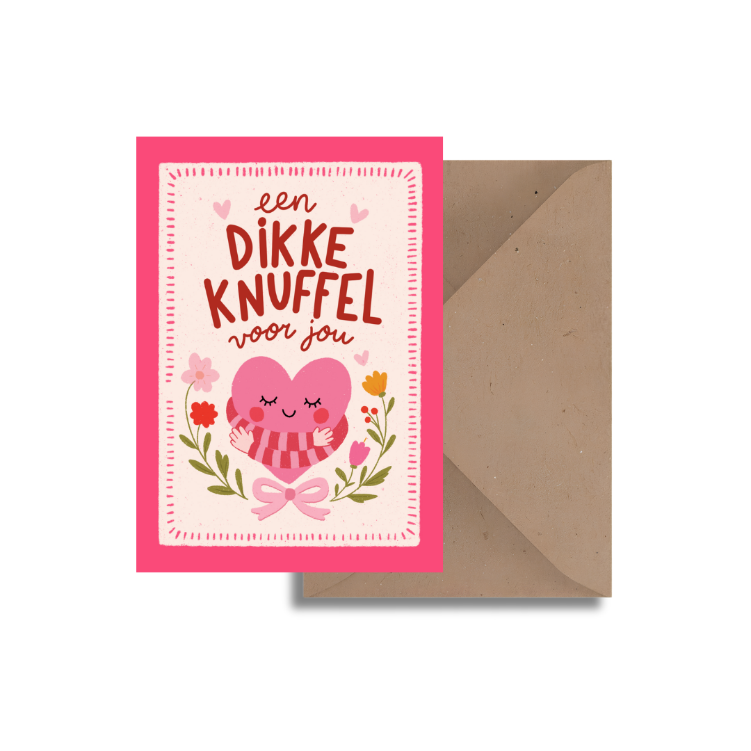 Een dikke knuffel voor jou Kaart