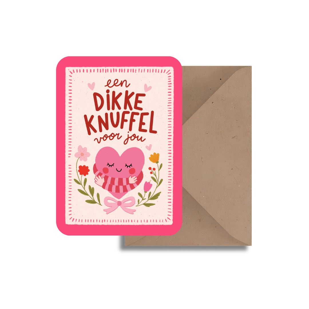Een dikke knuffel voor jou Kaart