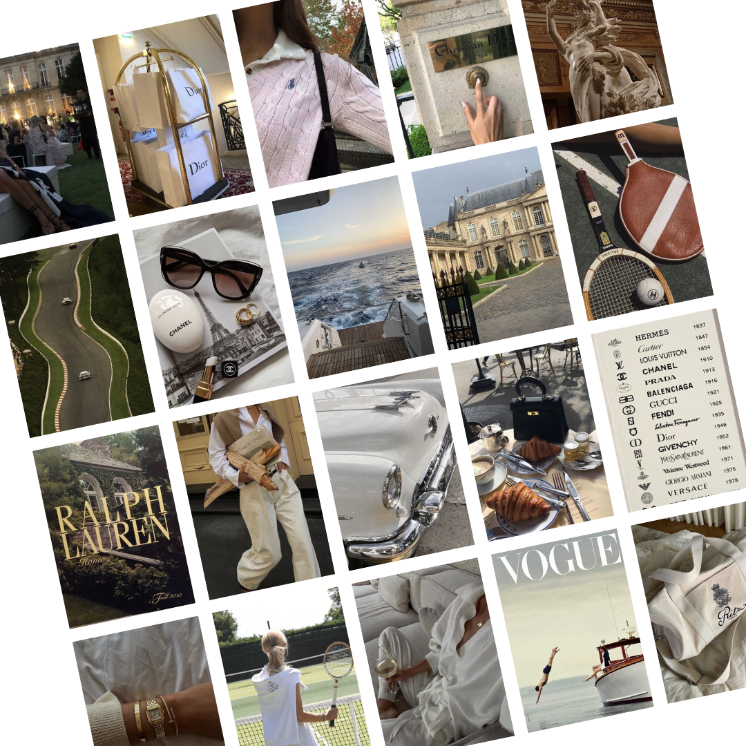 Old Money Girl Collage Set (20 Prints)