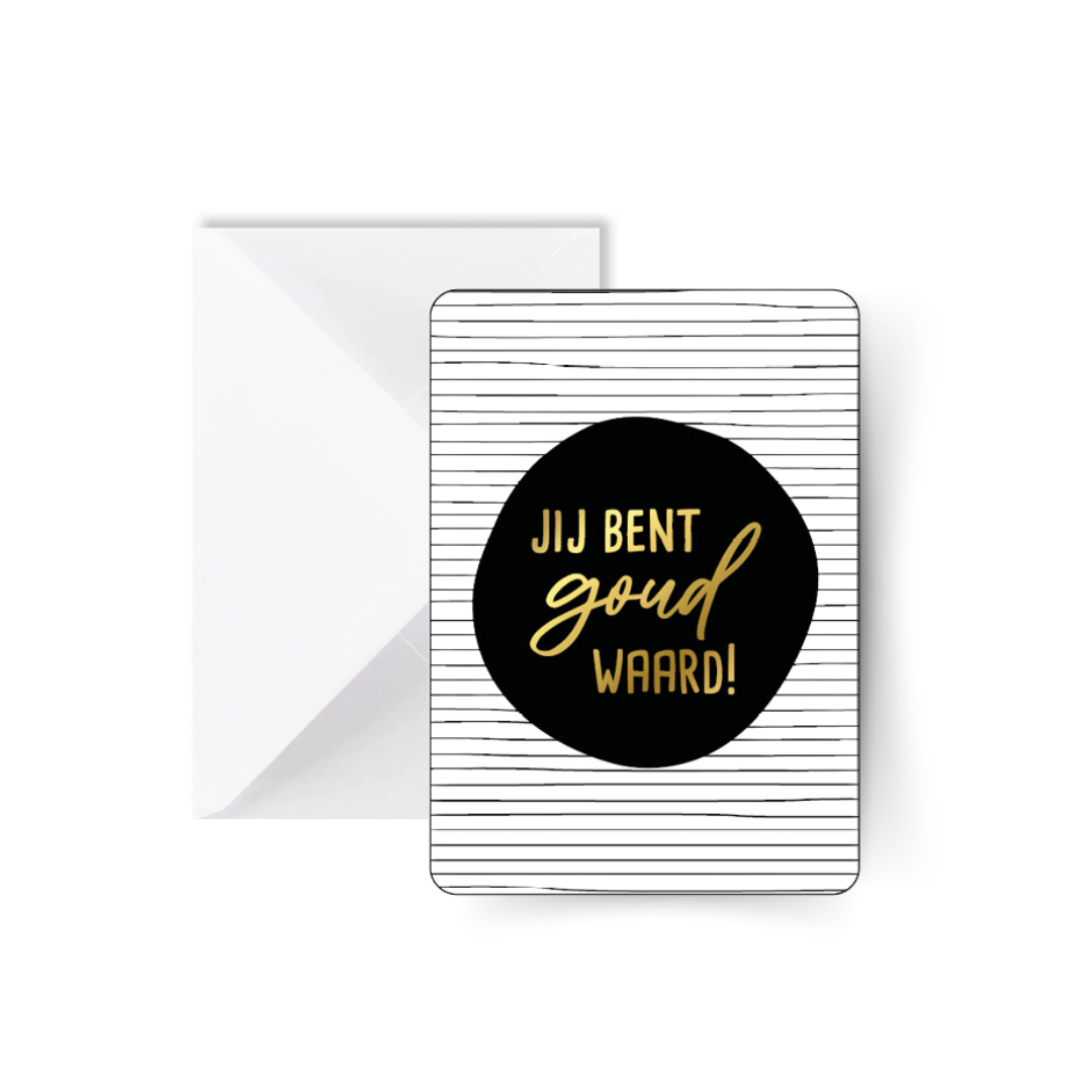 Jij bent goud waard! Kaart