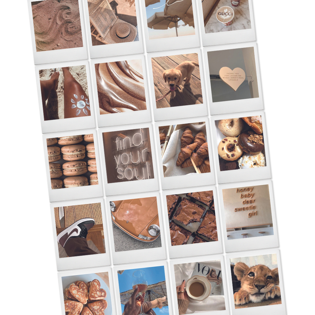 Cinnamon Polaroid Collage Set (20 Prints)
