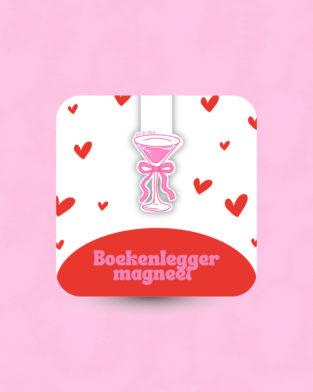 Magnetische Boekenlegger Cocktail