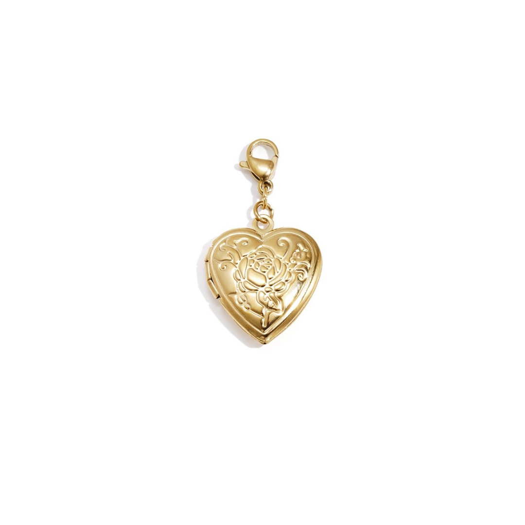Locket charm rose