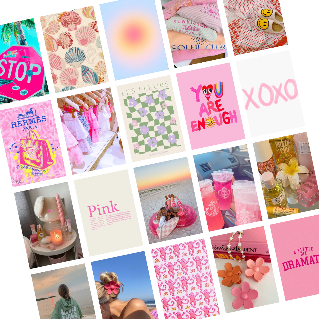 Preppy Girl Collage Set (20 Prints)