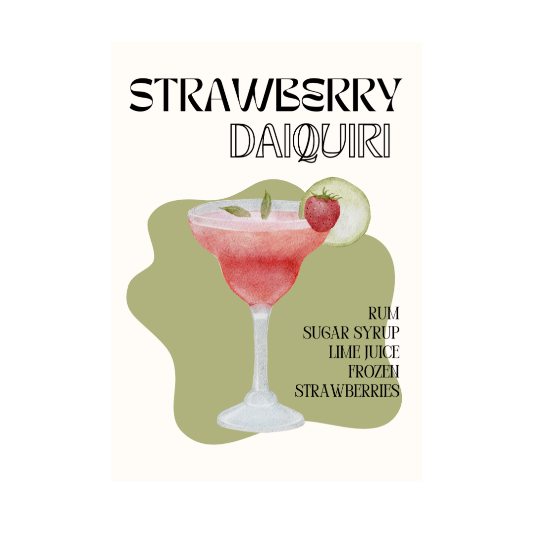 Strawberry Daiquiri A4 Print
