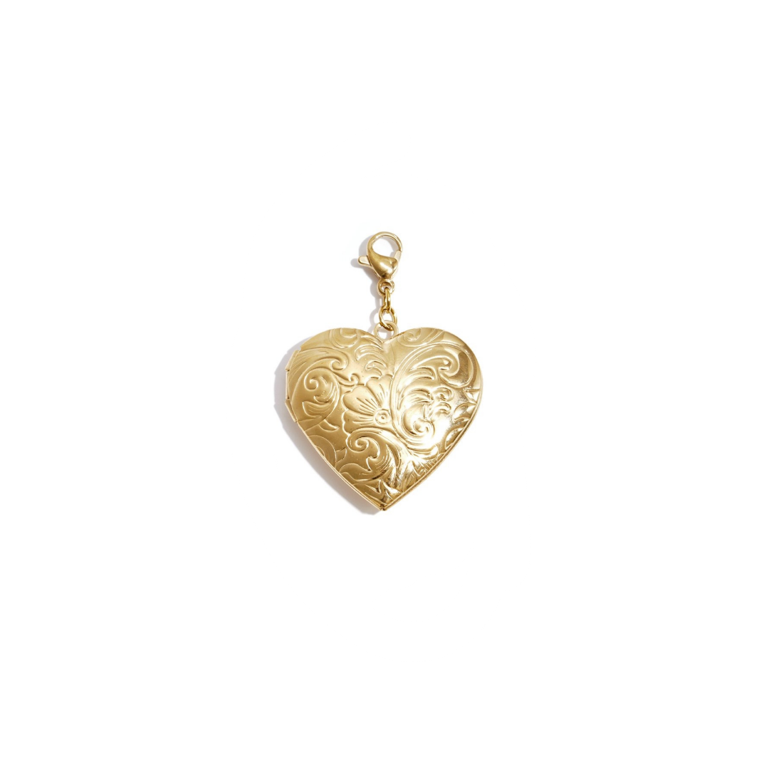 Locket charm flowers