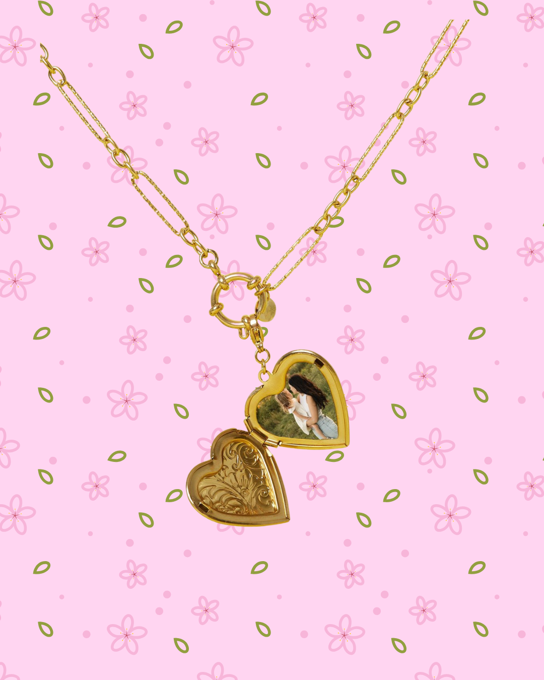 Ketting met foto bedel