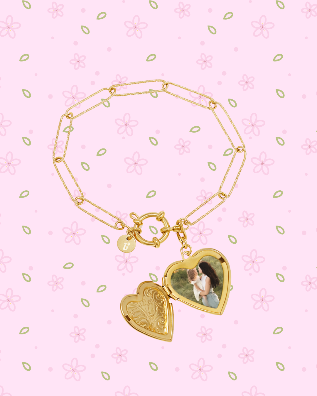 Armband met foto bedel