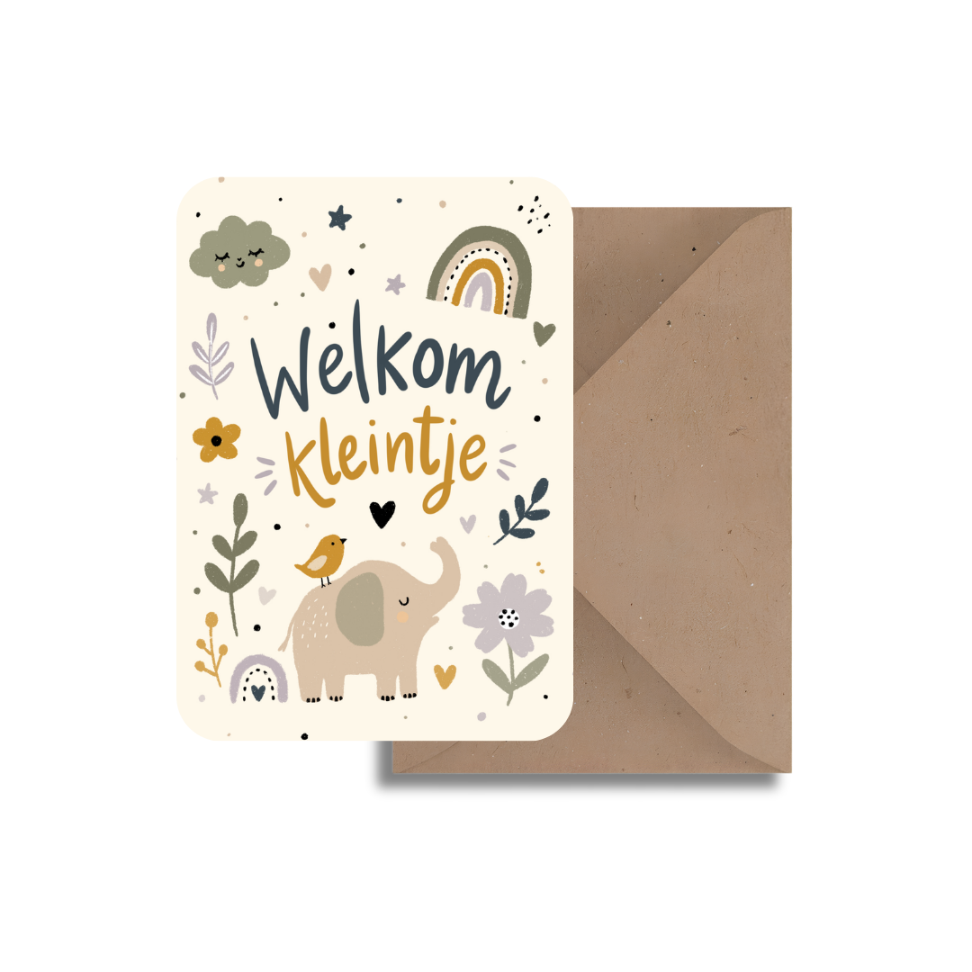Welkom kleintje - Jongetje Kaart