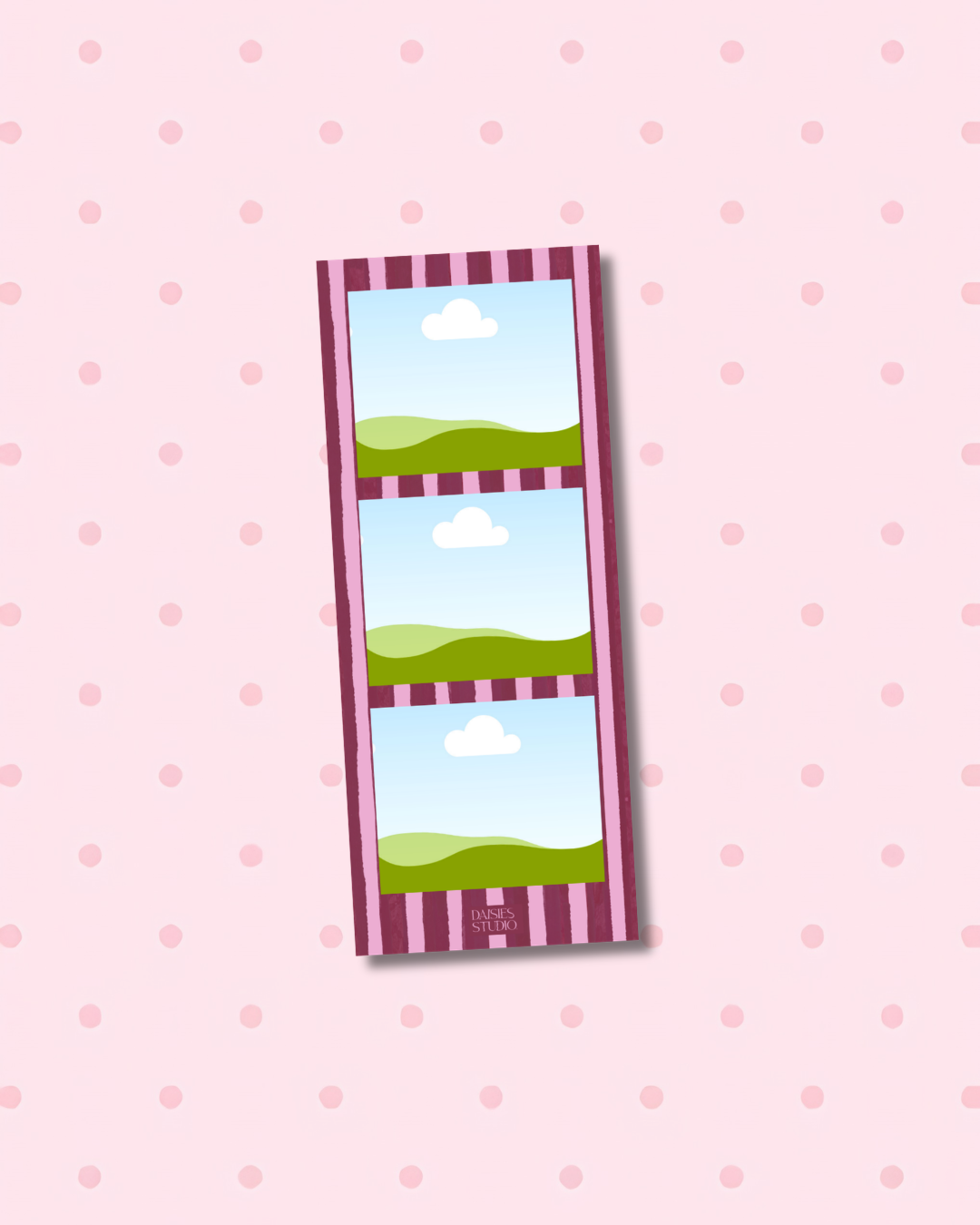 Custom Berry Stripe Photobooth