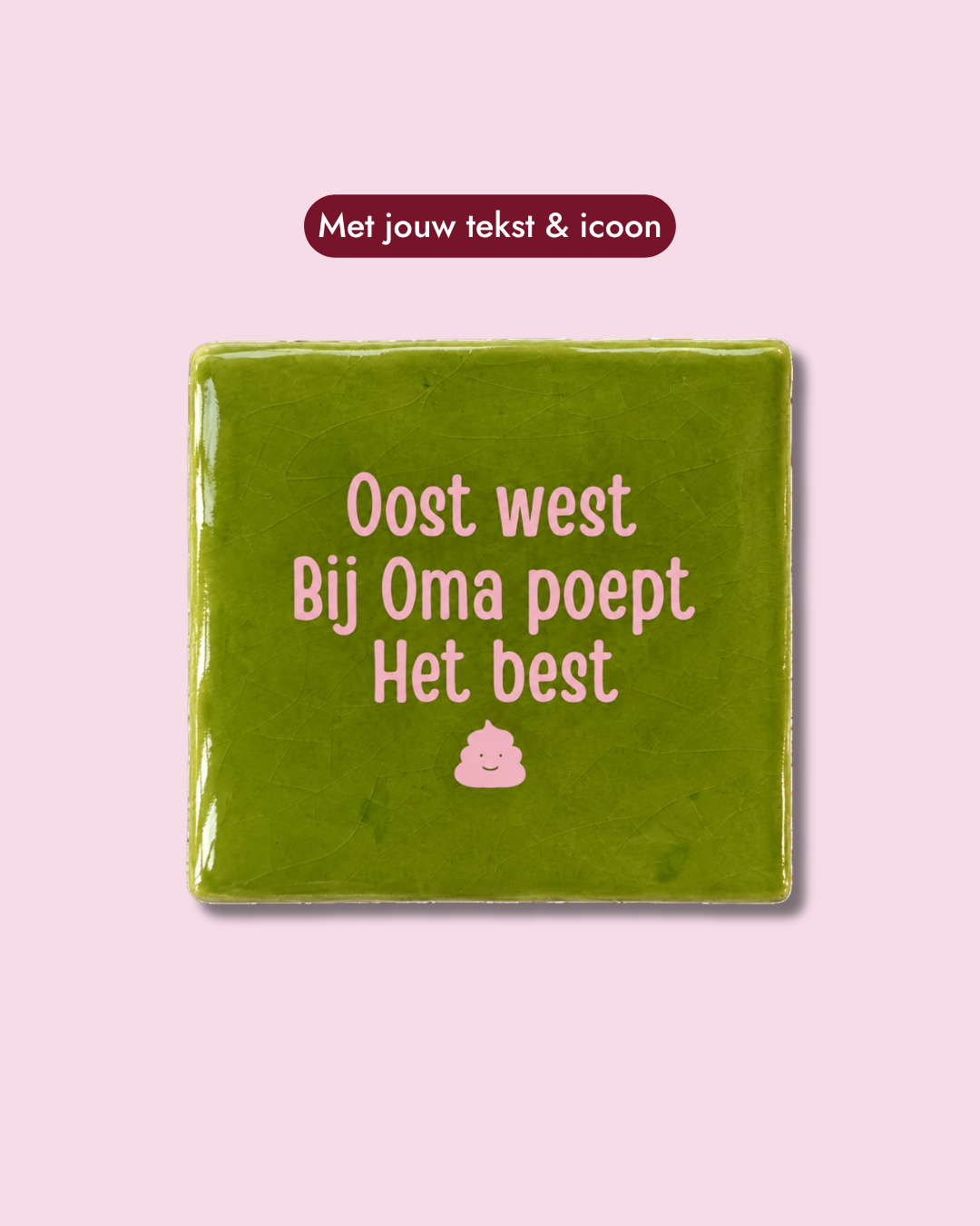Gepersonaliseerd Tegeltje met Tekst & Icoon