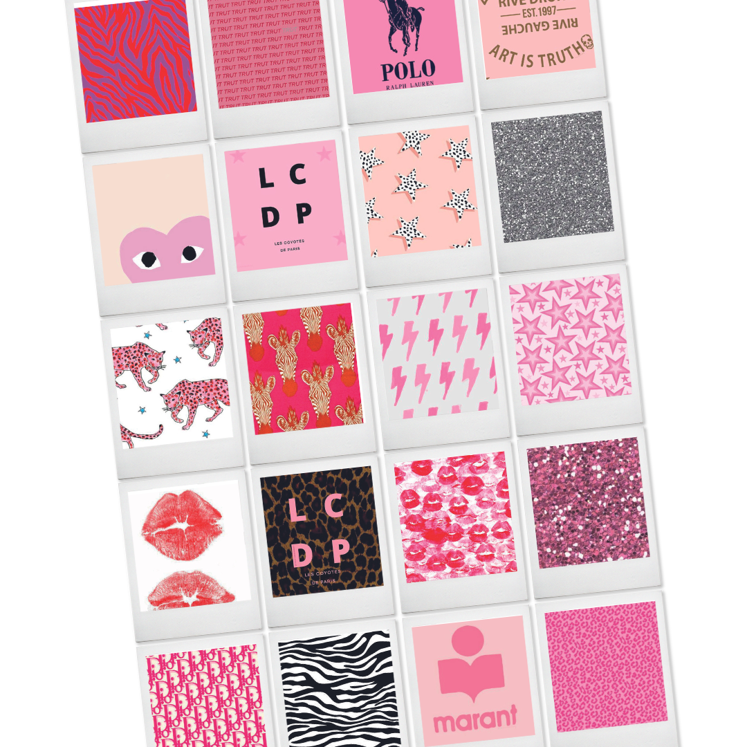 Glitter Polaroid Collage Set (20 Prints)