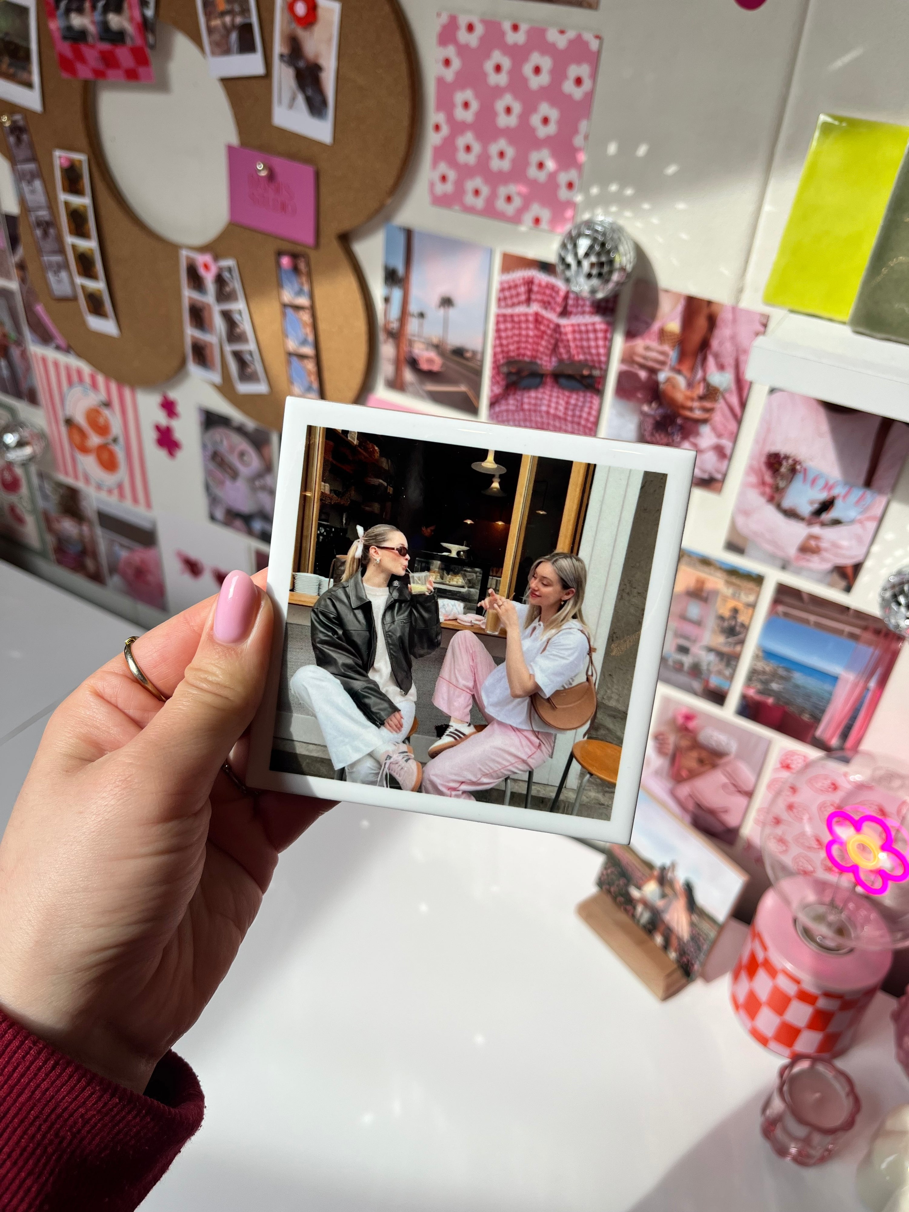 Gepersonaliseerd Tegeltje met Foto – Witte Rand