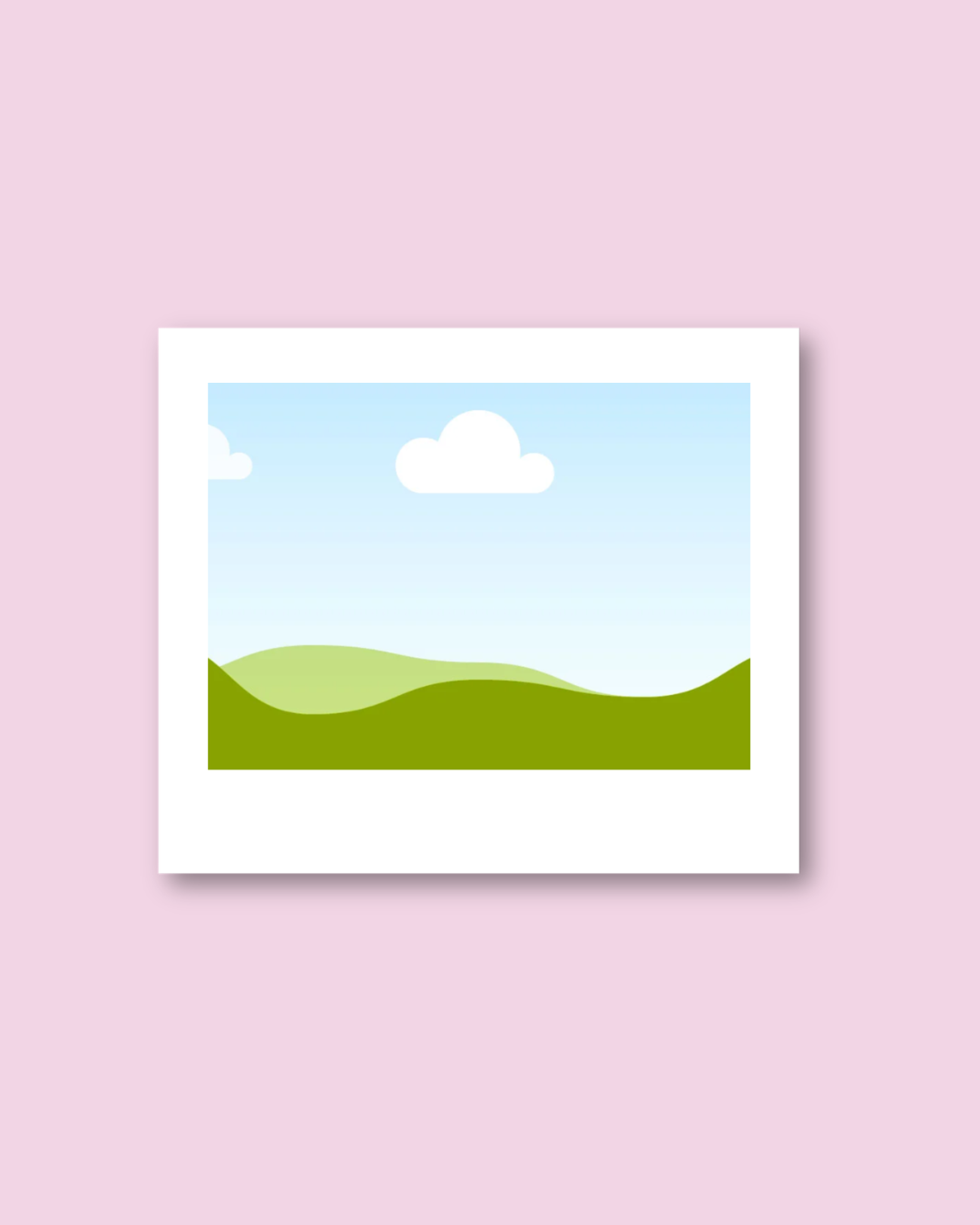 Custom Polaroid Landscape (Liggend)