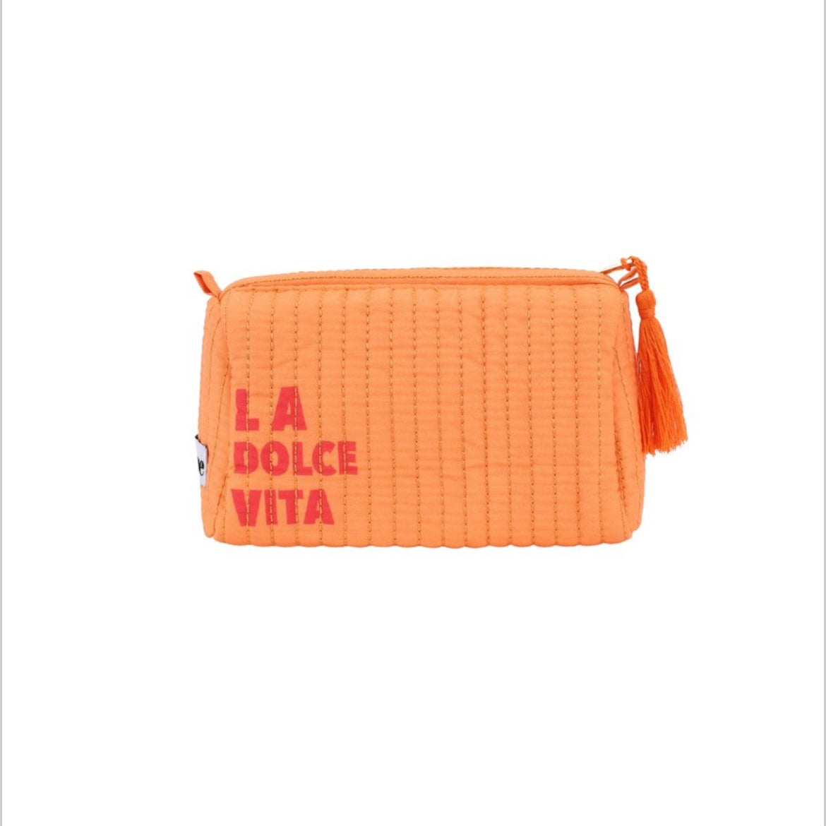La Dolce vita - Orange make-up bag