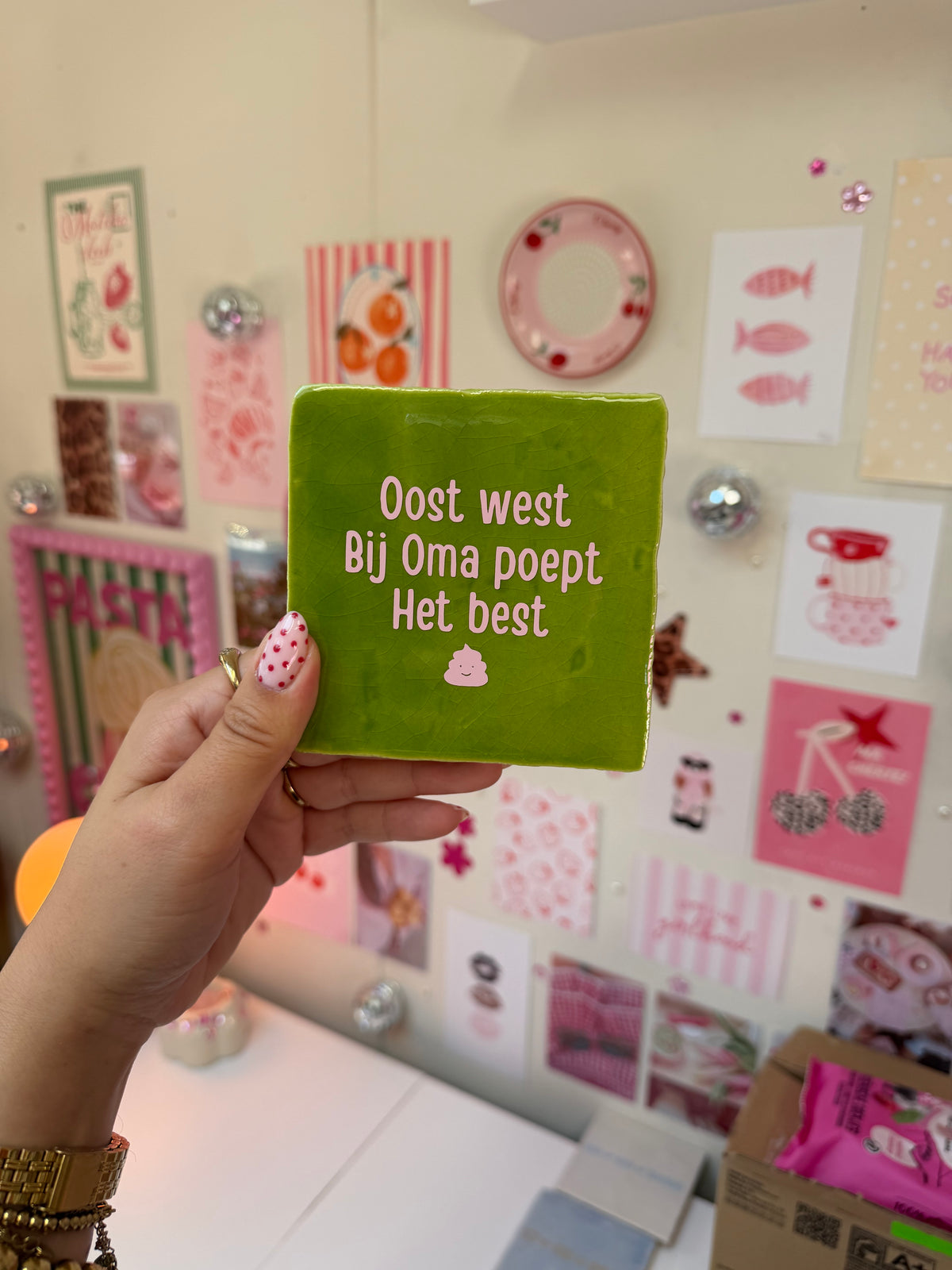Gepersonaliseerd Tegeltje met Tekst & Icoon