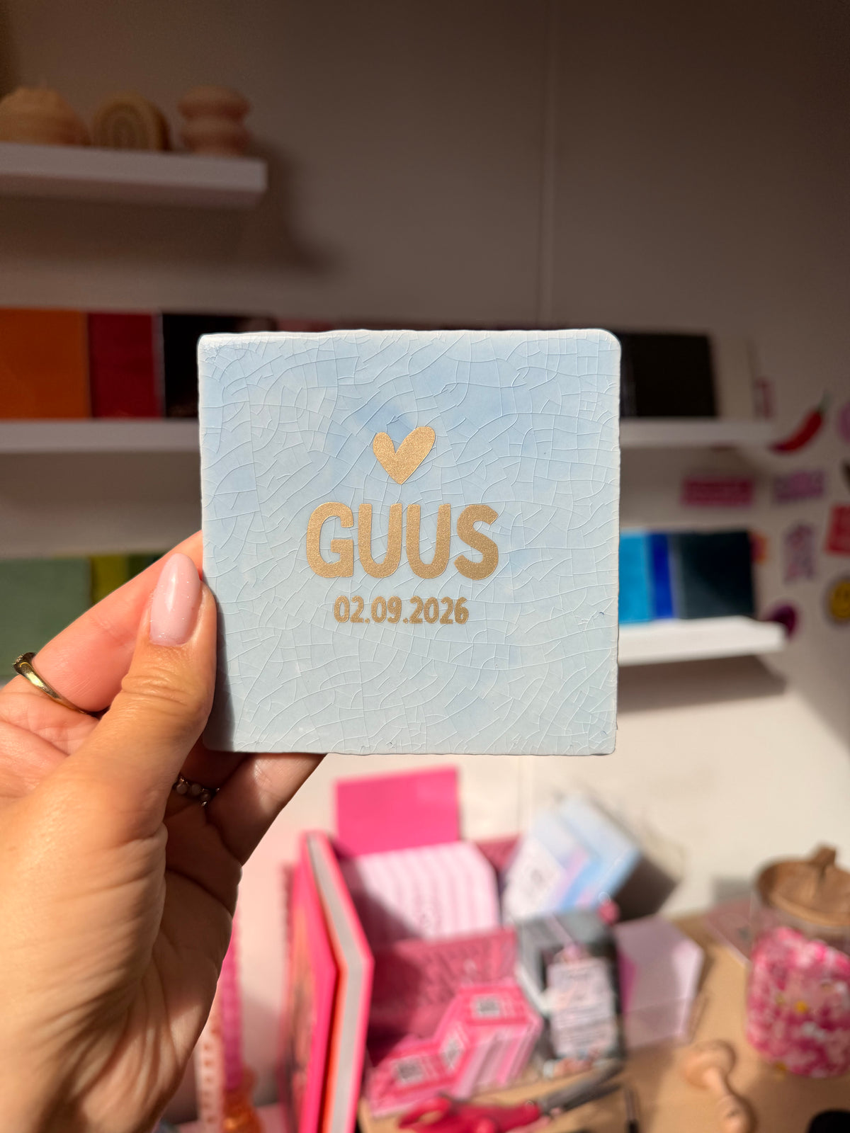 Gepersonaliseerd Geboorte Tegeltje
