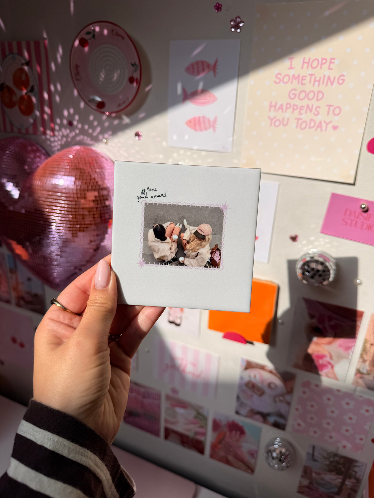 Gepersonaliseerd Tegeltje met Foto – Jij Bent Goud Waard