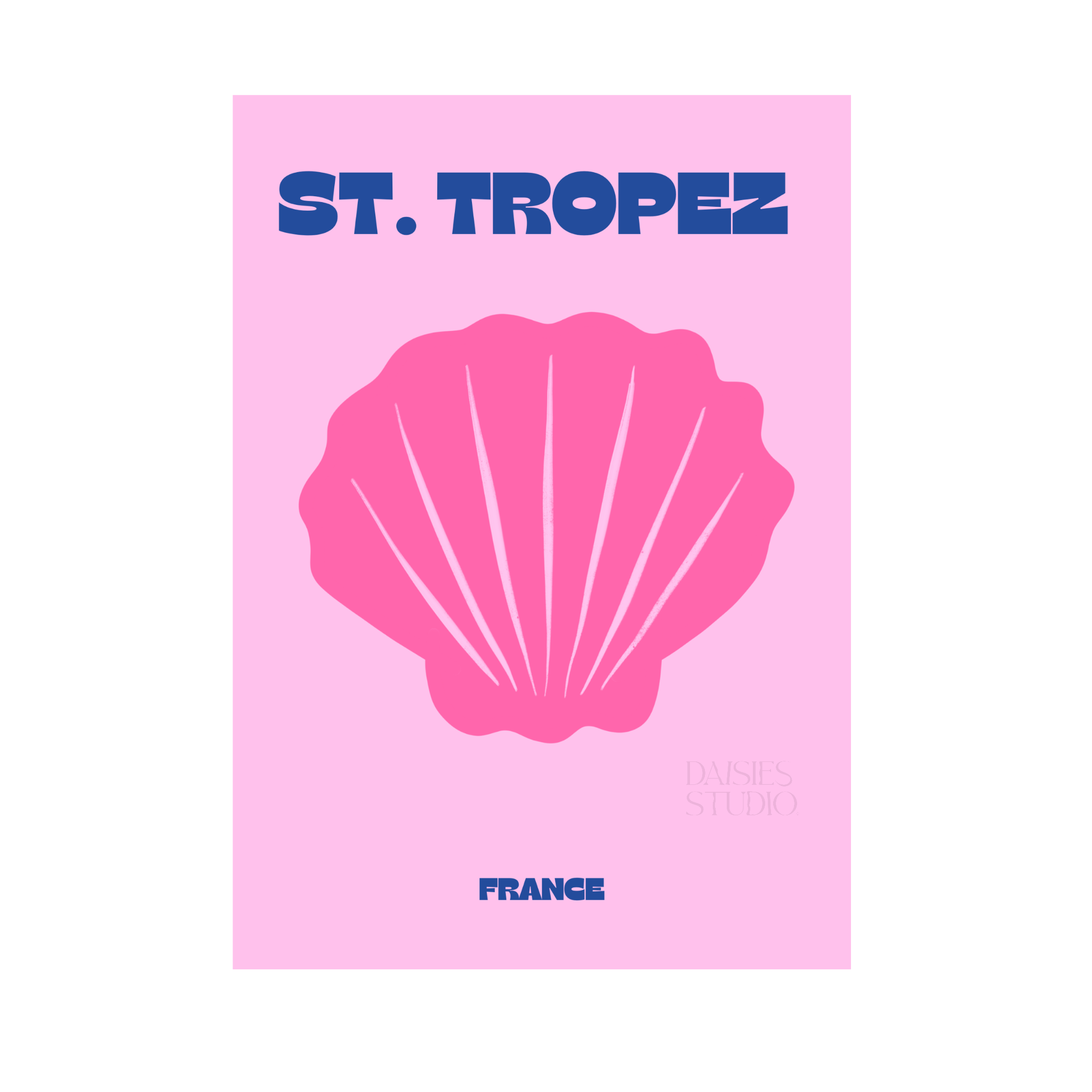 St Tropez A4 print