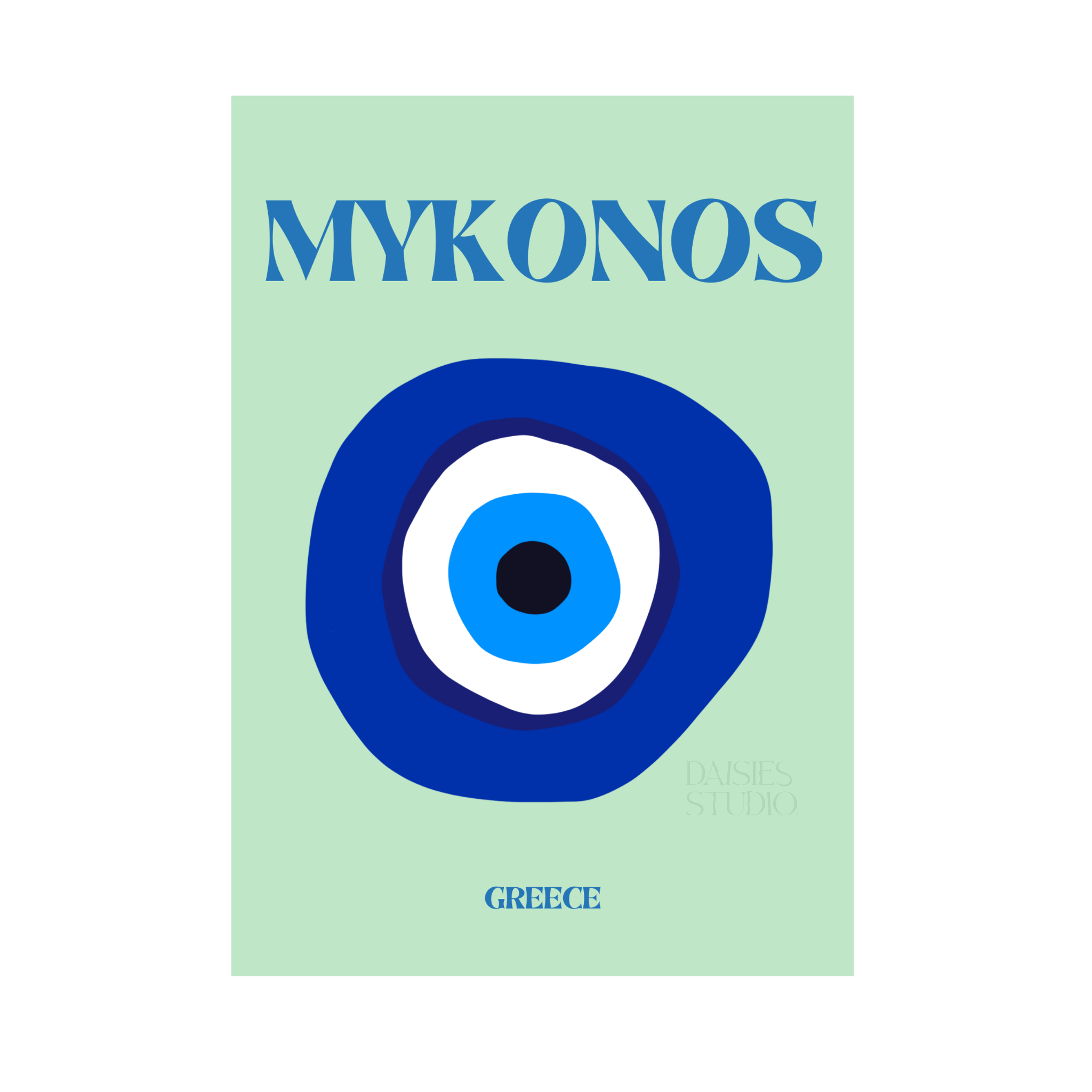 Mykonos A4 print