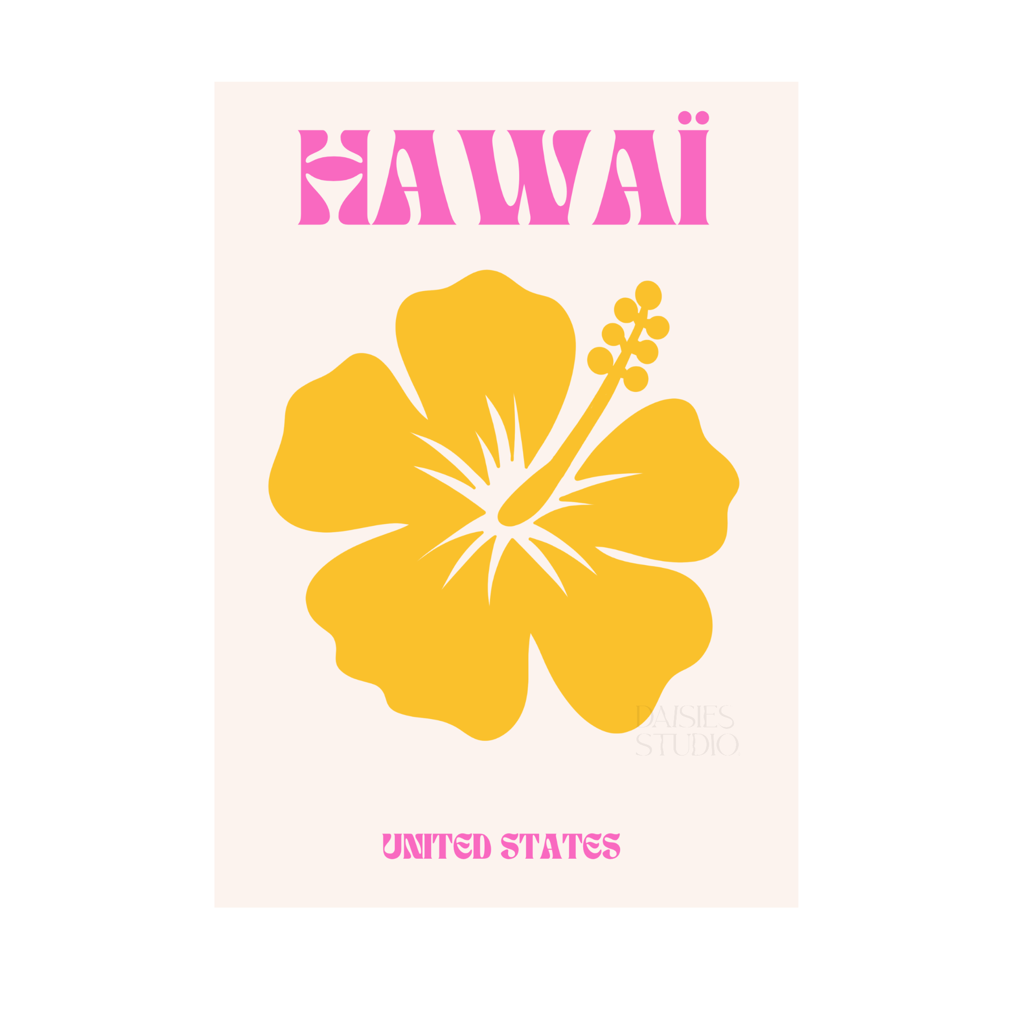 Hawaï A4 print