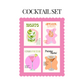 Cocktail print set